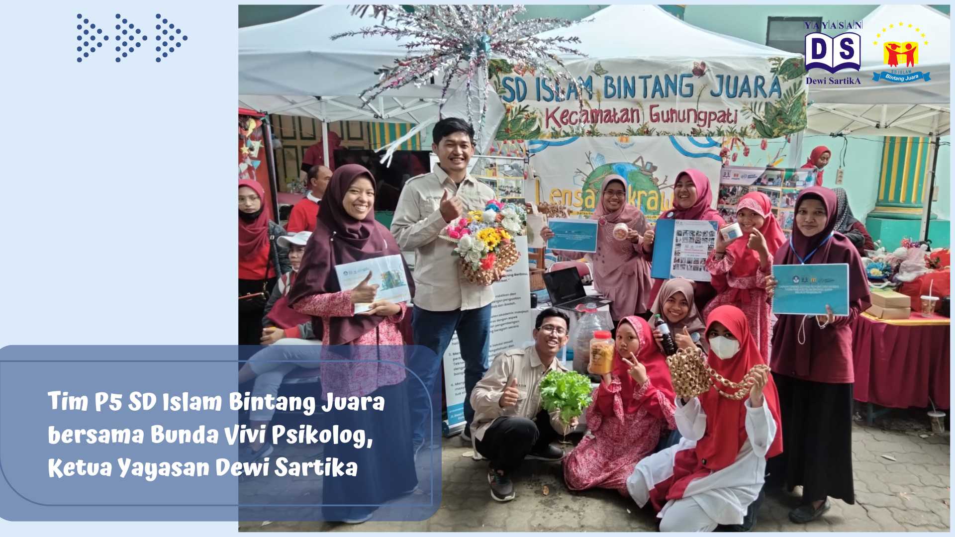 tim p5 sd islam bintang juara bersama bunda vivi psikolog