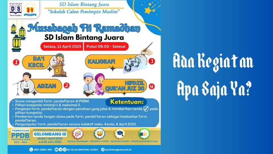 4 jenis lomba pada kompetisi pemimpin muslim