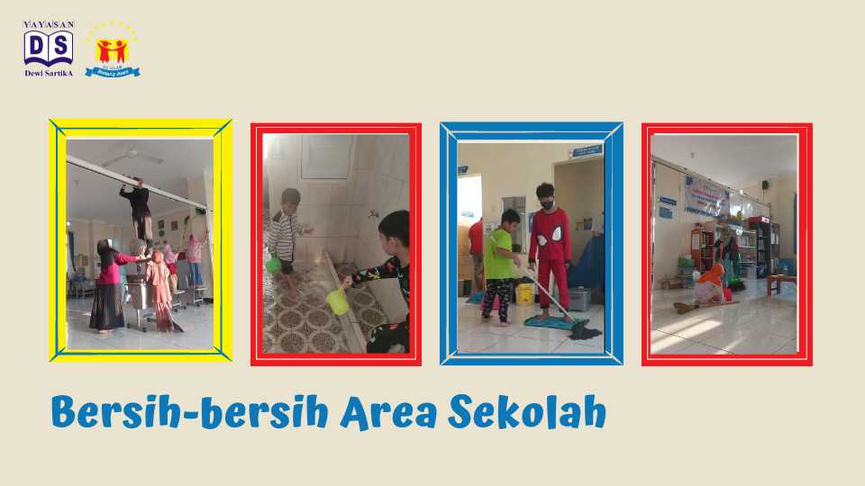 bersih area sekolah sd islam bintang juara