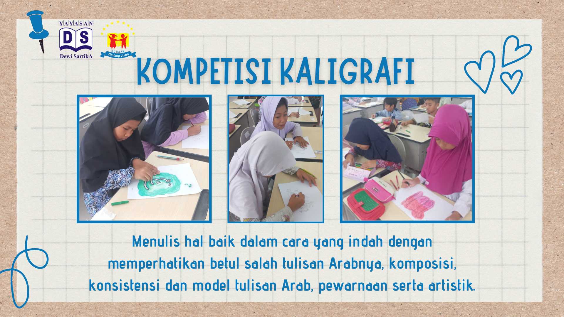 kompetisi kaligrafi sd islam bintang juara