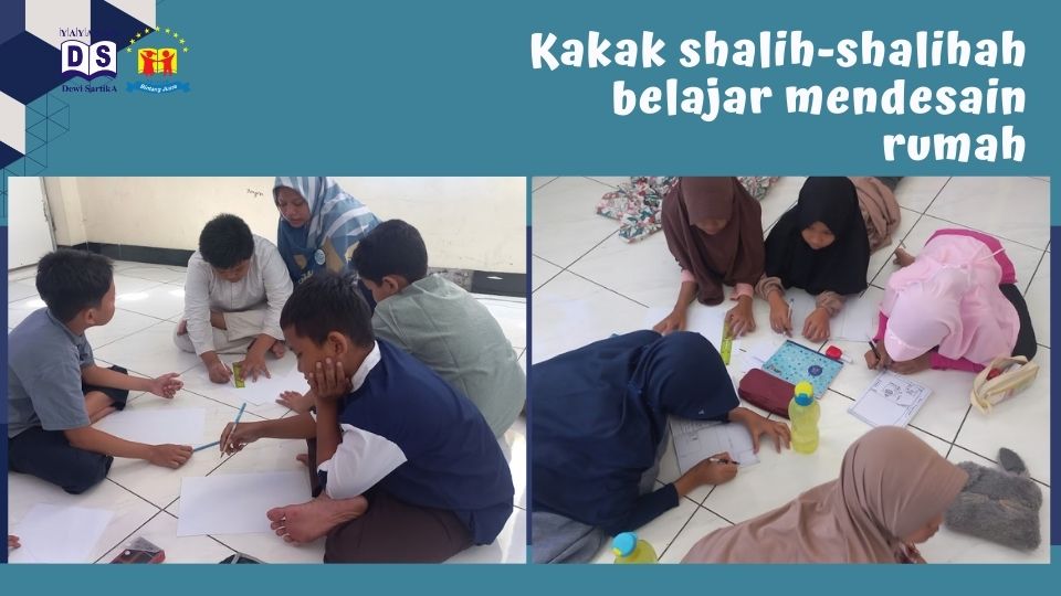kelas 4A mendesain rumah