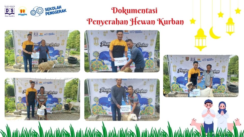 dokumentasi penyerahan hewan kurban sekolah islam bintang juara