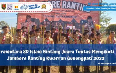 Pramutara SD Islam Bintang Juara Tuntas Mengikuti Jambore Ranting Kwarran Gunungpati 2023