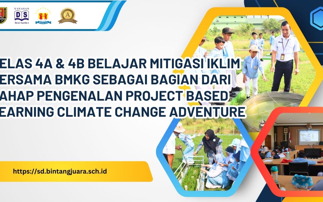 Kelas 4A & 4B Belajar Mitigasi Iklim Bersama BMKG sebagai Bagian dari Tahap Pengenalan Project Based Learning Climate Change Adventure