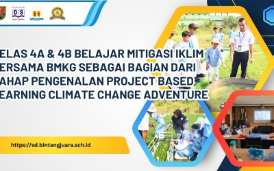Kelas 4A & 4B Belajar Mitigasi Iklim Bersama BMKG sebagai Bagian dari Tahap Pengenalan Project Based Learning Climate Change Adventure