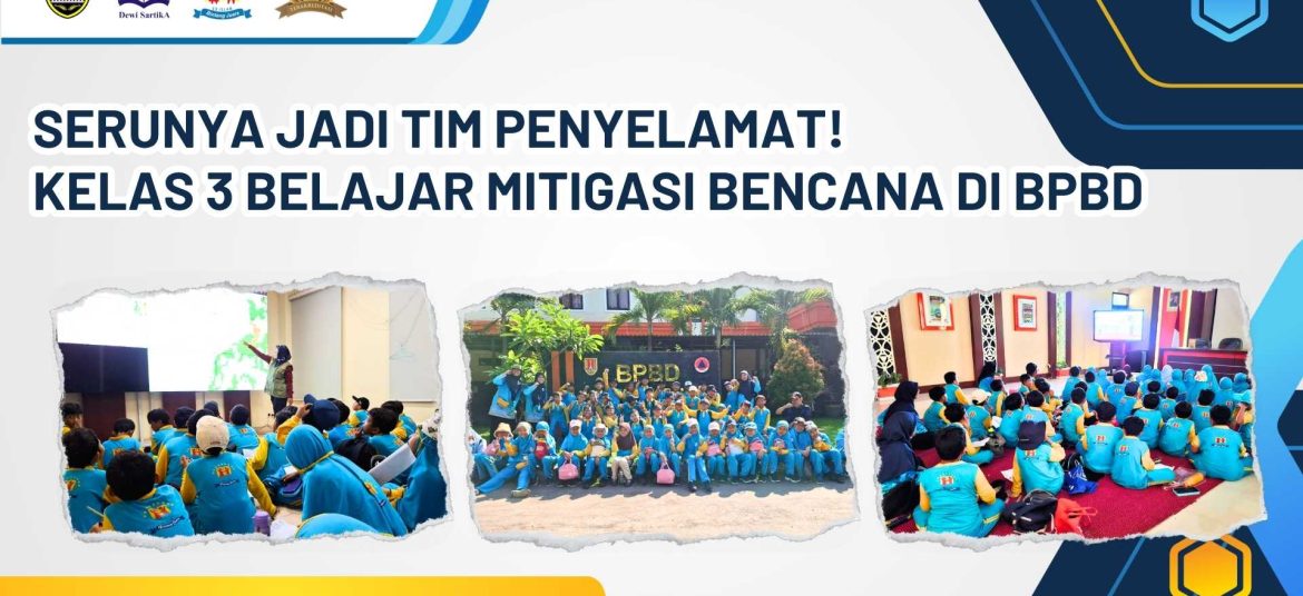 kelas 3 belajar mitigasi bencana di BPBD