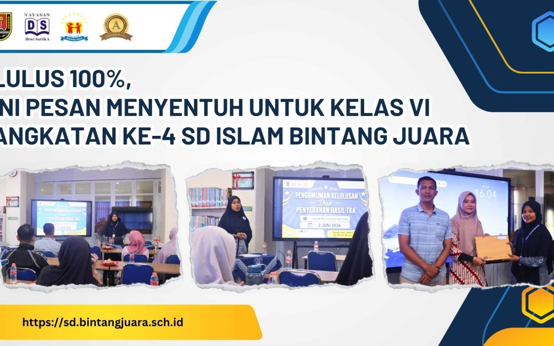 kelas vi angkatan ke-4 SD Islam Bintang Juara