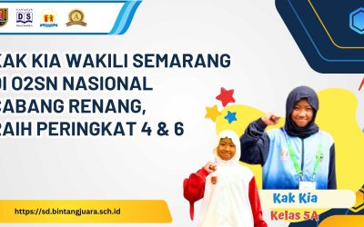 Kak Kia Wakili Semarang di O2SN Nasional Cabang Renang, Raih Peringkat 4 & 6